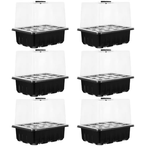 WEKADRIN Seed Starter Tray Kit with 12 Cells, Dome, Labels