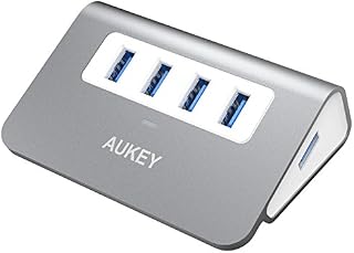 AUKEY USB Hub 3.0 Portable Aluminum 4 Port USB 3.0 Data Hub