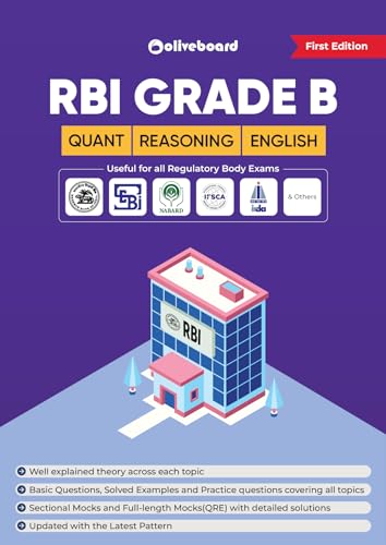 Image of RBI Grade B Quant Reasoning English Phase 1 Book - Theory + Practice Questions Pattern
