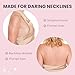 Hollywood Fashion Secrets Adhesive Strapless Bra – Reusable Sticky Bra for Backless & Strapless Dresses, Seamless Invisible Push Up Lift Support Beige