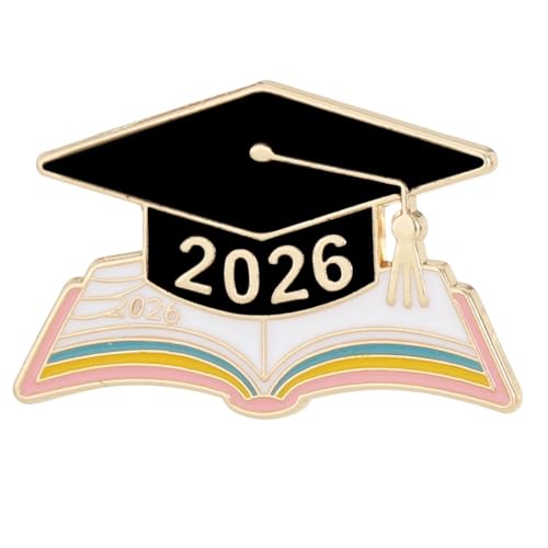 Image of Graduation Enamel Lapel Pins Class of 2026 Graduation Caps Brooches Gifts Souvenir Emblem Badges Diploma Brooche for High College Teacher School Vacation Accessories
