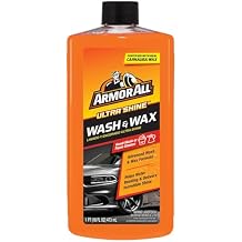 Armor All Ultra Shine Car Wash and Wax, Car Wax and Cleaner for Cars, Trucks and Motorcycles, 16 Fl Oz