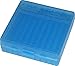 MTM Plastic Ammo Box, Clear Blue 100 Round 9MM / 380 (2)