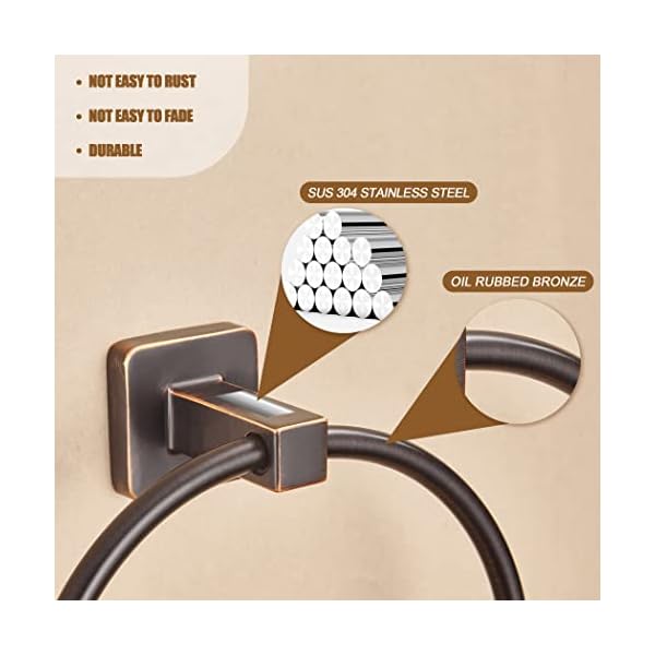 WOLIBEER-Anillo-de-Toalla-de-Bronce-Soporte-para-Toallas-de-Mano-de-bano-Soporte-de-Pared WOLIBEER Anillo de Toalla de Bronce, Soporte para Toallas de Mano de baño, Soporte de Pared