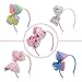 Produktbild Haarreifen Mädchen,DEHUB 5PCS Cute Einhorn haarschmuck Bogen mädchen Haarreif,Haarband für kinder das tägliche Leben, PartyRosa, hellrot, Farbverlauf, blau-rot, weiß5