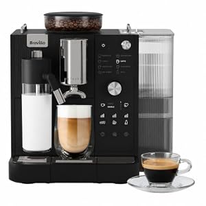 Breville Prima Latte AutoLuxe Espresso Maker, Black (VCF195)