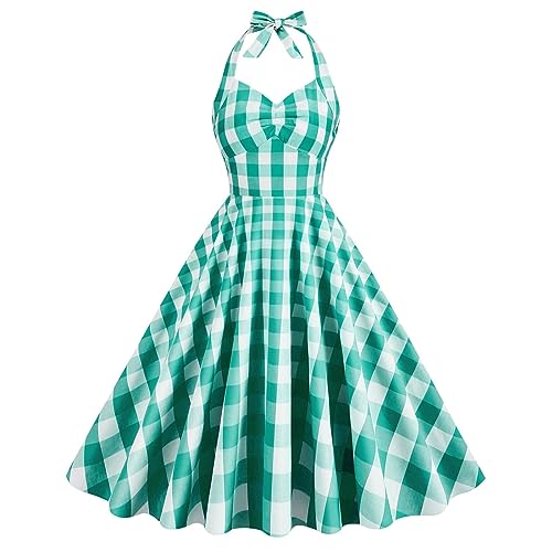 TTDGYYXW Vestido Informal con Rejilla Rosa a Cuadros británicos, Estilo Vestido 2026, con Altura para Mujer