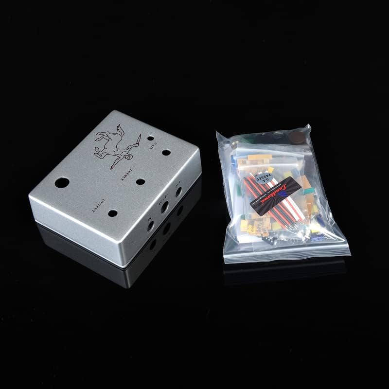 DIY Overdrive Guitar Pedal All Kits With 1590BB Style Aluminum Box and 3PDT Foot Switch True Bypass, Silver (LT-1590BB-KLS02)