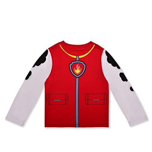 Paw Patrol Nickelodeon Boys Chase, Rubble Or Marshall Long Sleeve T-Shirt And Jogger Set For Toddler And Little Kids #TOP1