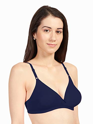 Image of SONARI Omania Womens Non-Padded Cotton Polyester Bras - Solid, Non-Wired, Medium Coverage, Hand Washable (Pack of 2)