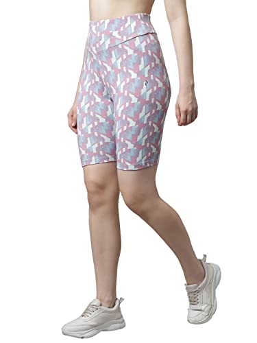 Image of PERFKT-U Women Slim Fit High-Rise Cycling Sports Shorts