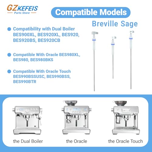 Steam Probe Set Compatible with Breville Sage Dual Boiler Oracle and Oracle Touch Espresso Machines | Replacement Set of 3 Probes with O-Rings for Optimal Steam Performance - P0001820,BES980/08.5 by GZKEFEIS - Used condition - Image 4