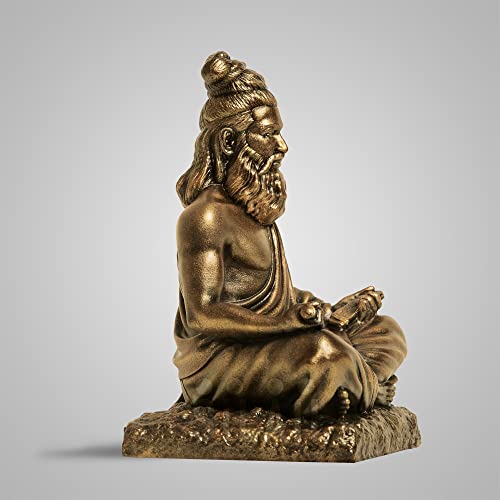 Image of SILAII Thiruvalluvar Sculpture - 5 Inch, Antique Bronze Colour