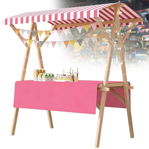 Stand de vente en bois extérieur idéal pour les marchés de créateurs
