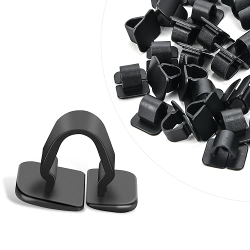 Image of GOOACC 50pcs Hood Insulator Insulation Pad Liner Retainer Clip Retainer Black Nylon for Audi 1H5-863-849-A01C Volkswagen Beetle Jetta Phaeton