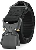 DEYACE Mens Tactical Work Belt with Quick Release Buckle - 1.5' Gun Holster Belt