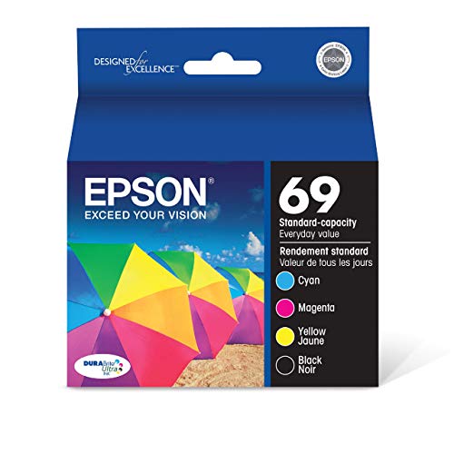 EPSON 69 DURABrite Ultra Ink Black & Color Combo Pack For CX-6000, 7000F, 7400, 8400, 9400, 9475 ; NX-400, 415, 510, 515; WF-1100, 600, 610 and other select models