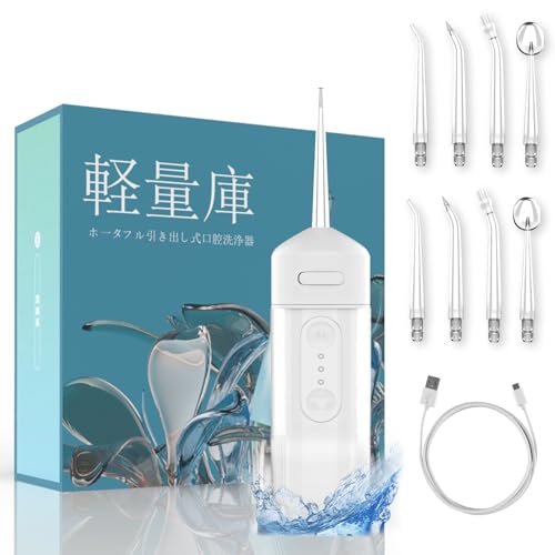 口腔洗浄器 ジェットウォッシャー 携帯用 替えノズル 8本 コンパクト ポータブル 口腔洗浄機器 S1