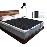 NIULAFR Grounding Mat for Bed, King Size Earth Connected Conductive Grounding Mattress Pad for Better Sleep, Reduce Stress, Improve Health