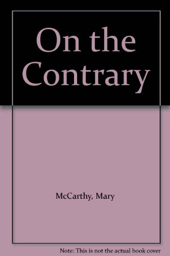 On the Contrary B001OM65I4 Book Cover