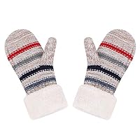 Moufles D'hiver Tricotées Motif Hérisson - Pour Femme - Taille Unique - Super Douces Et Chaudes - 9