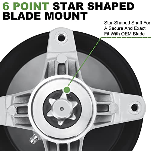 Aeagle Deck Spindle Assembly For Troy-Bilt Mtd 46 Inch T1500 T1600 Lt 4600 Clt46Cvt Tb46 618-06989 918-06989 Horse Xp 13Al78Xt099 13Al78Xt299 13Al78Xt055 #TOP3