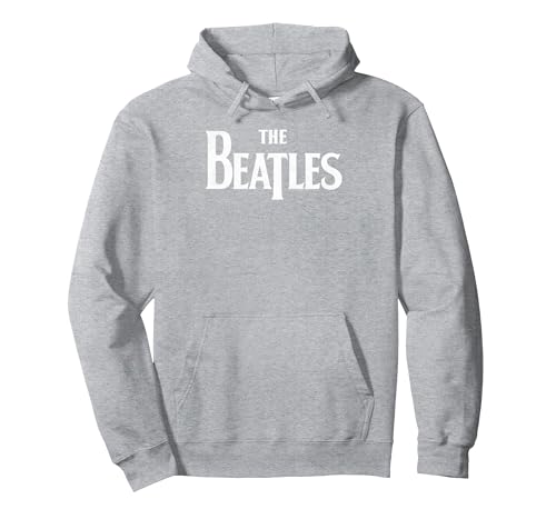 The Beatles - Classic Logo Pullover Hoodie, Adult Unisex, Heather Grey, X-Large