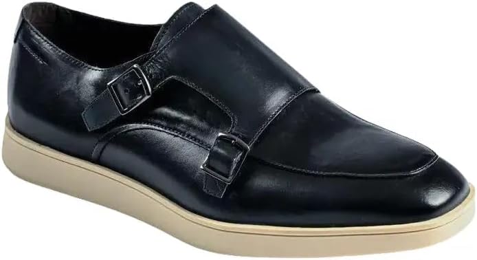 Belvedere Mens Marcio Nappa Leather Double Monk Strap Shoes