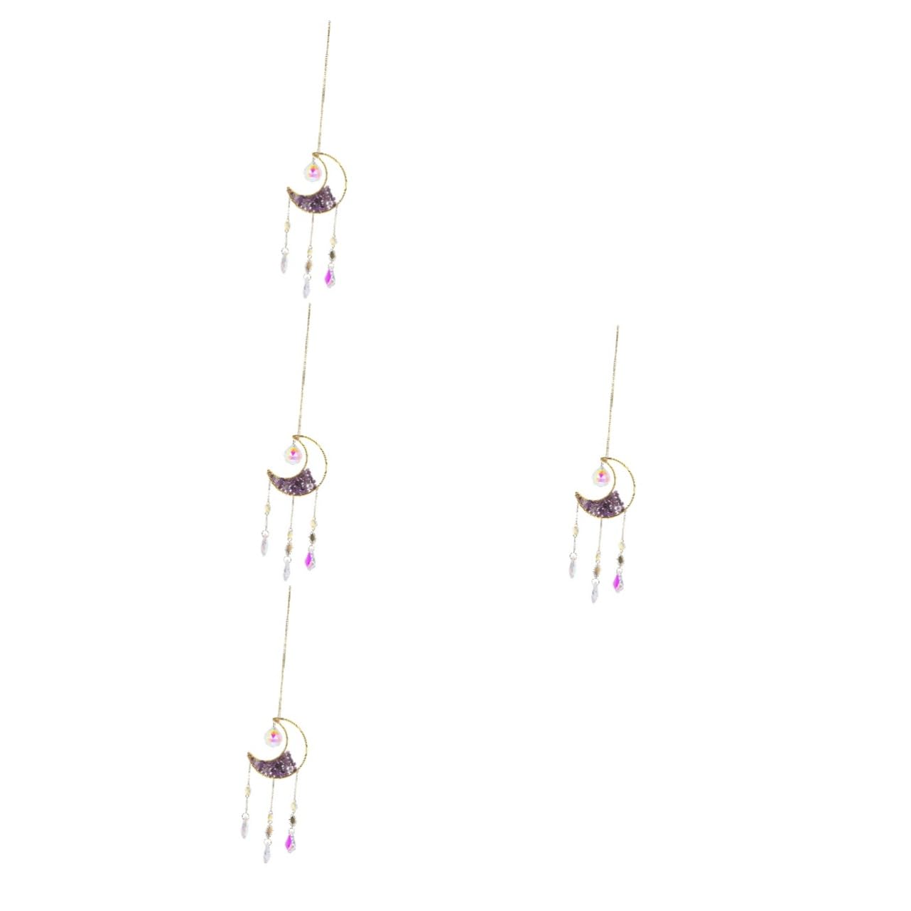 Décoration suspendue jardin Hemobllo | Carillon de vent capturant la lumière