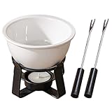 Design élégant en céramique : fabriquée à partir de céramique de haute qualité, cette tasse à fondue au chocolat offre une durabilité et un look élégant qui améliore n'importe quel dessert..Parfait pour les fondues au chocolat, au fromage, au beurre et au caramel.