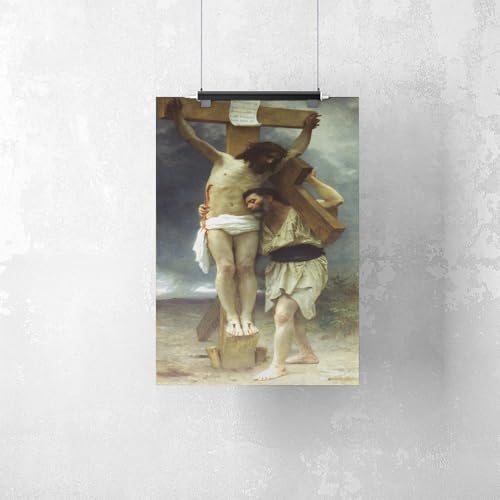 Poster Compassion William Adolphe Bouguereau : impression toile chambre 30x45cm - 2