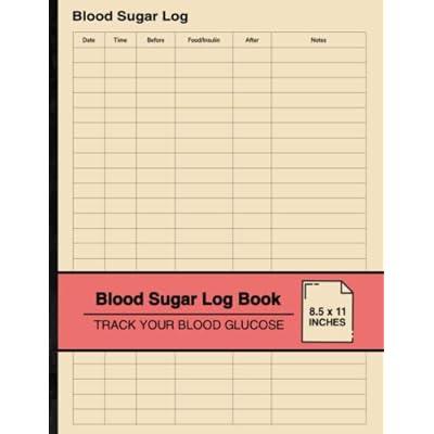Blood Sugar Log Book