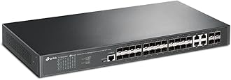 JetStream 24-Port SFP L2+ Managed Switch with 4 10GE SFP+ Slots (TL-SG3428XF) - SDN Integrated, Cloud Access & Omada App