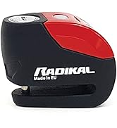 RADIKAL RK9 Alarm Disc Lock 120db ON/OFF, Warning, Replaceable Module, High-end Waterproof, Lithi...