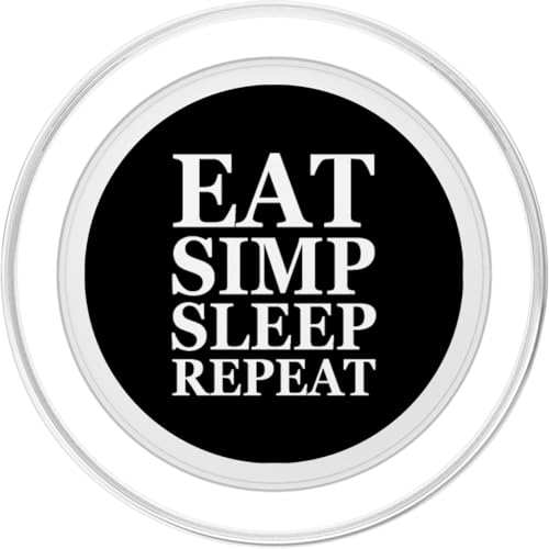 PopGrip MagSafe Eat Simp Sleep Repeat Support Magnétique Rétractable pour Mobile
