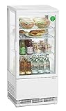 Bartscher Mini-koelvitrine 78L, wit