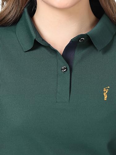Image of STELLERS Women's Premium Polo T-Shirt, Regular Fit | Odour Resistant | Wrinkle Free | Quick Dry | Stretchable | Lightweight | Breathable | Sustainable | Anti-Static | Feather Touch Feel