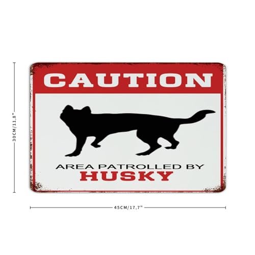 Plaque pour clôture Husky protégeant votre maison et jardin - 3