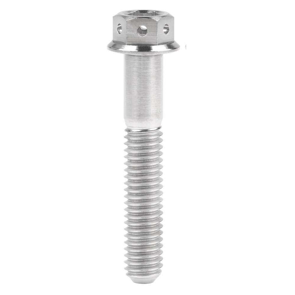 4 Stück Titanschrauben M6x10 15 20 25 30 35 40 45 50 55 60 mm(Titanium,55MM M6)