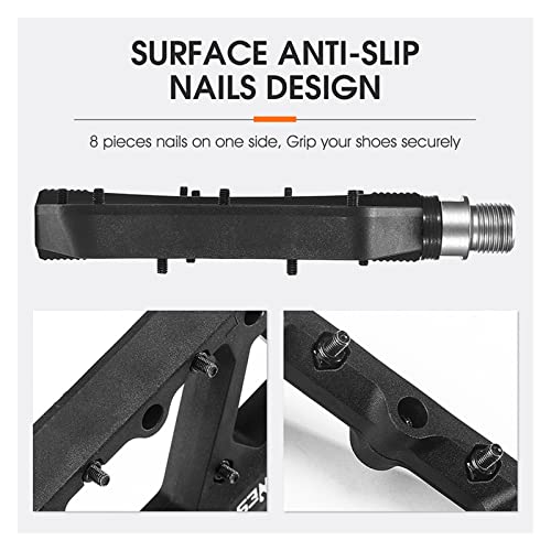 Bicycle Pedal Ultralight Nylon Pedals 2 Sealed Bearings Fit For Moutain Bike Multicolor Pedals Bike Accessorie Modified Parts (Color : 093 Orange) #TOP3