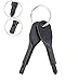 Keychain Screwdriver Set EDC Tool - Set of 2 Outdoor Pocket Mini Tool Pocket Screwdriver EDC Screwdriver Set Stainless Steel Screwdrivers Keychain with Flat and Phillips Head Screwdriver (Black)