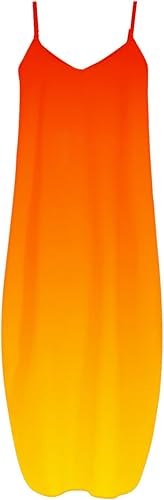 Miniatura 3 de JEGULV Maxi vestidos casuales para mujer, de verano, sexy, sin mangas, largo hasta el suelo, con bolsillos, vestido de vacaciones