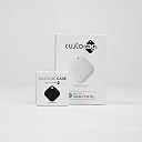 CustoTag Item Finder for iOS 2 Pack | Compatible with Find My | Loud 90dB Alert | Item Sharing | 1 Year Battery | Free Case | Locate Keys, Luggage, Pets, Valuables | No SIM Needed (White) gallery image