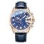 Blue Leather and Rose Gold Dial