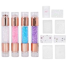 4Sets Manicure Art Stampers, Silicone Stamp Pens Double Ended Stencil Nails Tool For Girls For Nail Art Equipment -Equipment Women Ladies Home Nail Salon