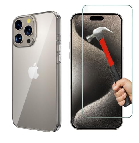 KP TECHNOLOGY Case and Screen Protector for iPhone 15 Pro Max