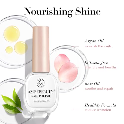 Image of AZUREBEAUTY Warm White Nail Polish