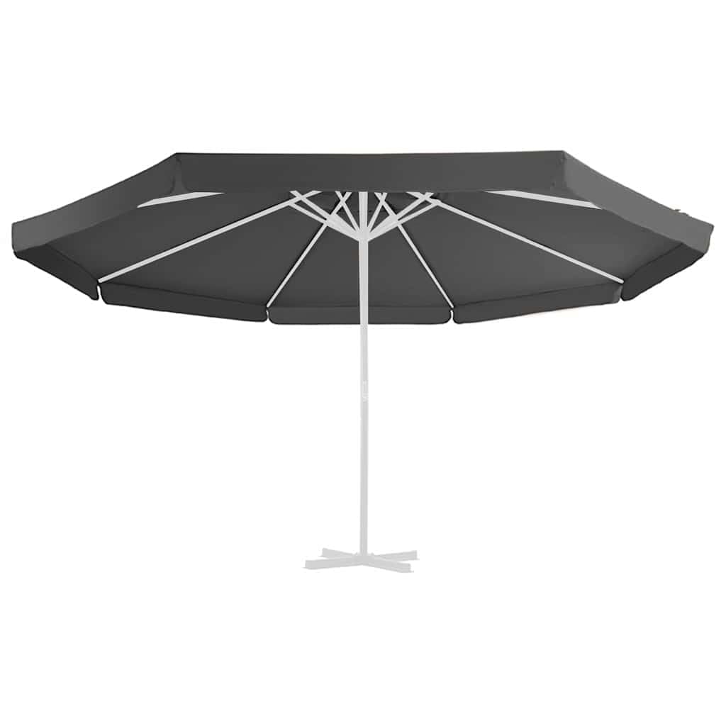 Pokrowiec na parasol przeciwsłoneczny, kolor antracytowy, do parasoli o średnicy 515 cm, materiał do wymiany do ogrodu
