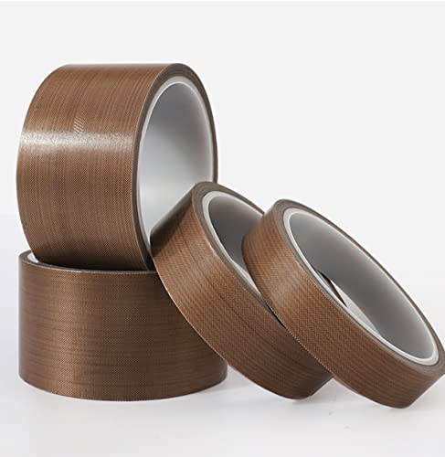 Image of QRITY 1 Roll Electrical Tape PTFE Coated Fiberglass Adhesive Tape, 25mm x 10m High Temp Insulation Tape, for Vacuum Sealer Machine, Impulse Sealers Insulation