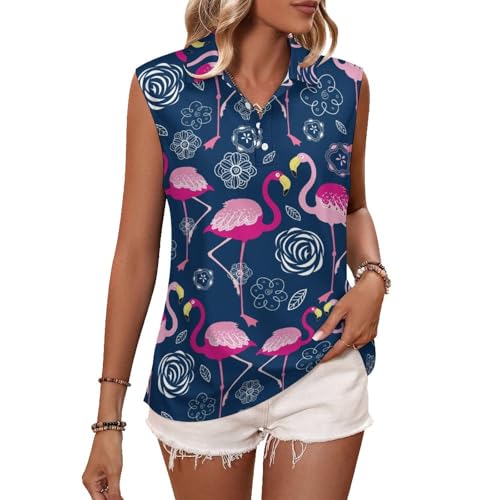 Womens Sleeveless Golf Shirt Athletic Tank Tops Ladies Casual Summer Golf Wear Polo Tennis Shirts for Women